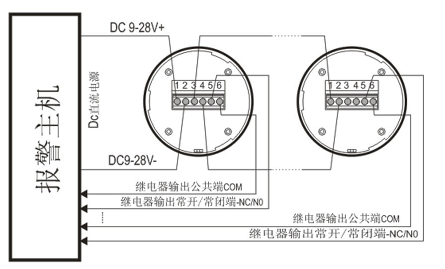 迷你型开关量烟感探测器 常开常闭感烟报警器 断电复位烟雾探测器